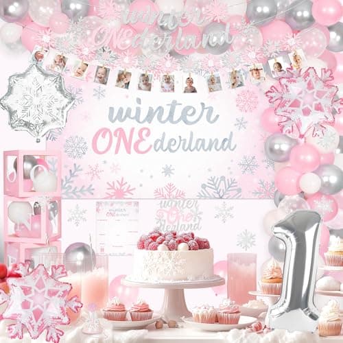 Winter Onederland 1st Birthday Party Decorations for Girls