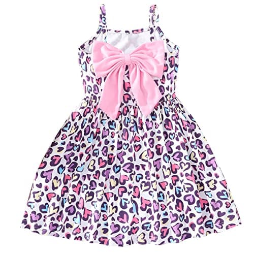 NUBEEHOHO Toddler Dinosaur Backless Sundress for Birthday Beach