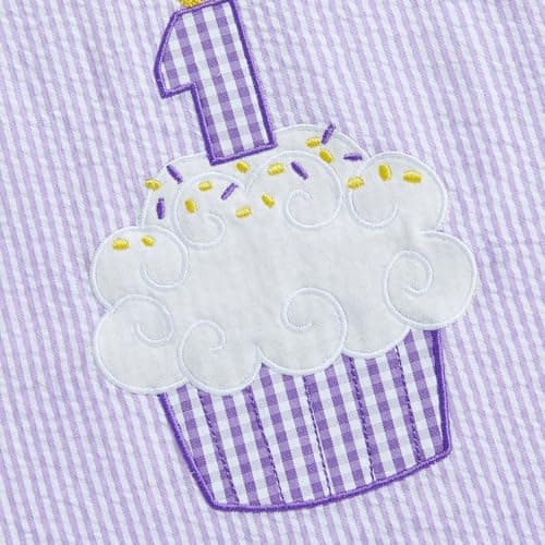 GOOCHEER Baby Girl Cake Embroidery One-Year-Old Dress