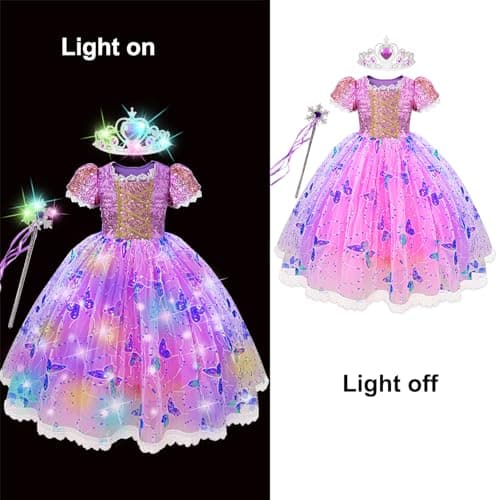 Snow Princess Ice Costume for Toddler Kids with Accessories