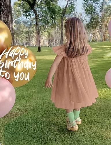 ANHDM Baby Girl First Birthday Cake Smash Outfit with Flower Headband