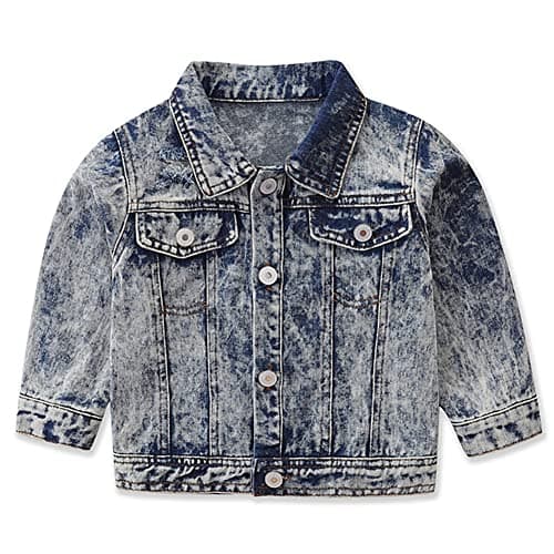 IMEKIS Toddler Denim Hooded Coat for Boys & Girls Fall Outwear