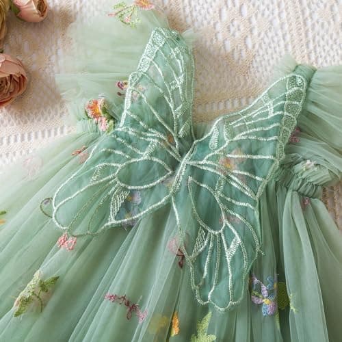 TTYAOVO Toddler Girl Tulle Birthday Party Dress