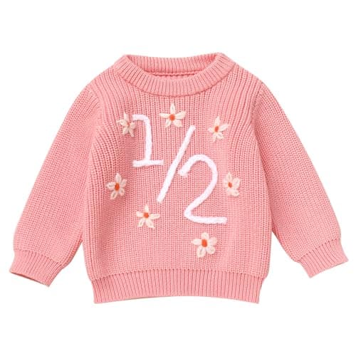 IBTOM CASTLE Embroidery Knitted Pullover Sweaters for Baby Boys & Girls