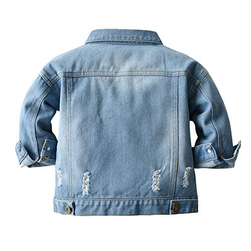 IMEKIS Toddler Denim Hooded Coat for Boys & Girls Fall Outwear