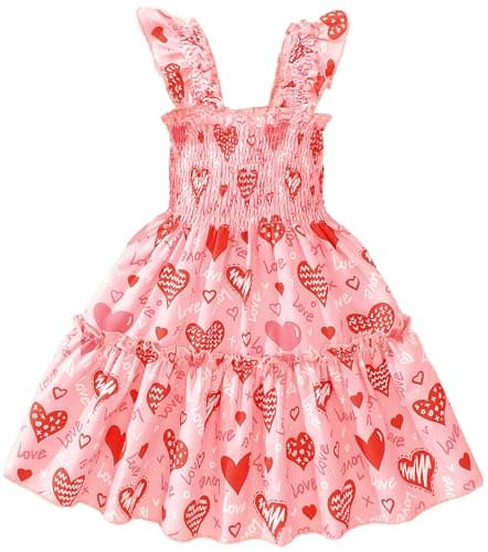 Retsugo Flutter Sleeve Birthday Party Dress for Girls 1-8 Years