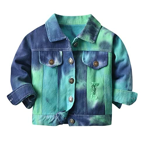 IMEKIS Toddler Denim Hooded Coat for Boys & Girls Fall Outwear