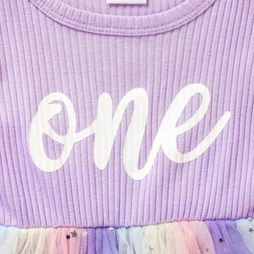 GRNSHTS Baby Girl 1st Birthday Romper & Headband for Princess Photo Shoot