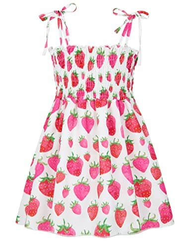 Vieille Princess Floral Summer Sundress for Toddler Girls 1-6 Years