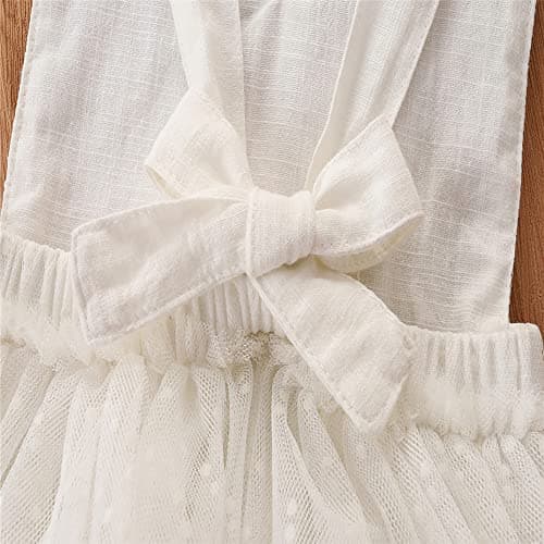 Baby Girls Lace Romper Dress - 1st Birthday Outfit