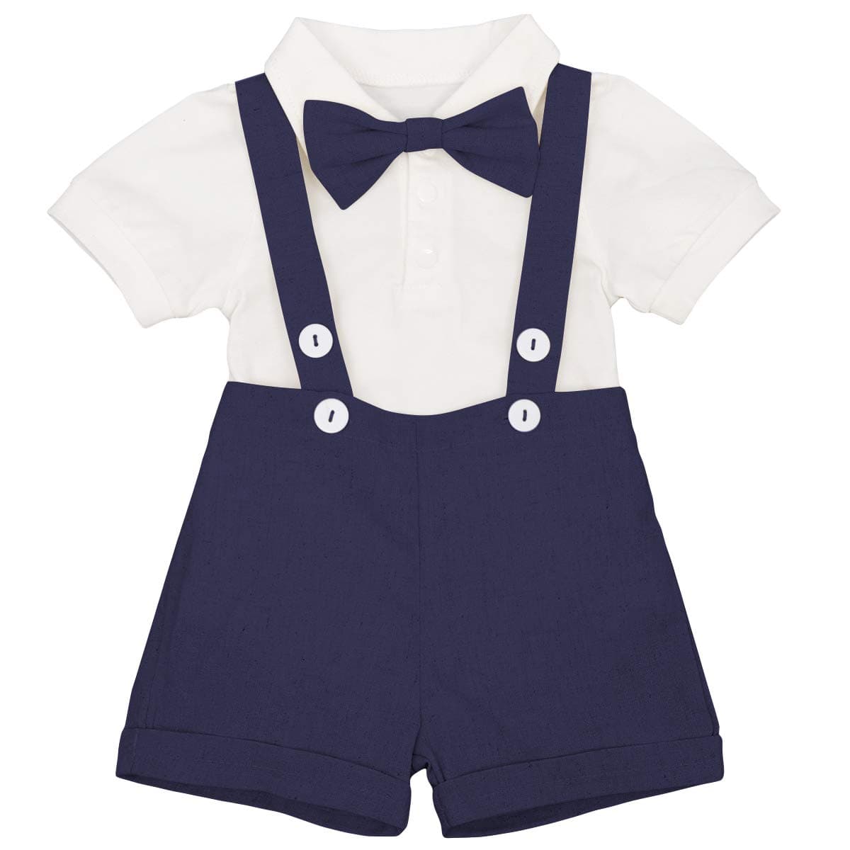Baby Boys Formal Tuxedo Outfit with Bowtie