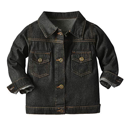 IMEKIS Toddler Denim Hooded Coat for Boys & Girls Fall Outwear