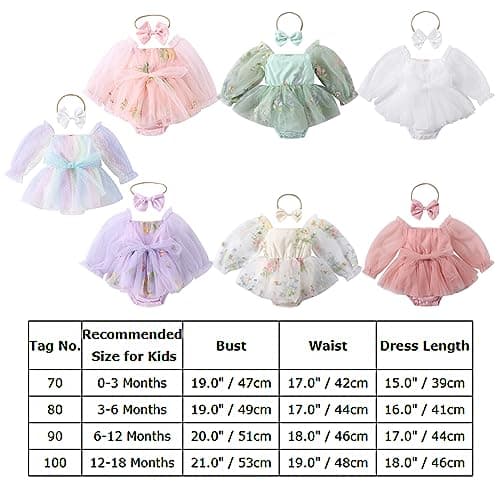 Newborn Baby Girls Butterfly Romper Princess Dress for 1st Birthday Photo Shoot