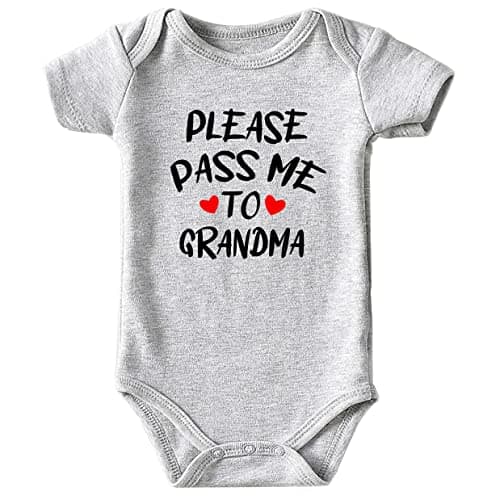 Azzwnee Fish Grandpa Baby Bodysuits 0-3 Months