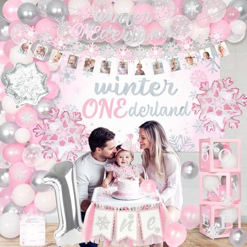 Winter Onederland 1st Birthday Party Decorations for Girls