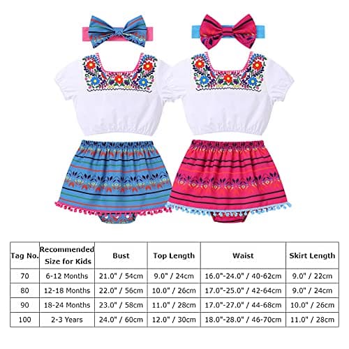 Toddler Baby Girls Mexican Outfit Costume