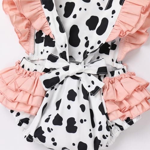 IMEKIS Dalmatian Baby Girl Halloween Costume with Headband