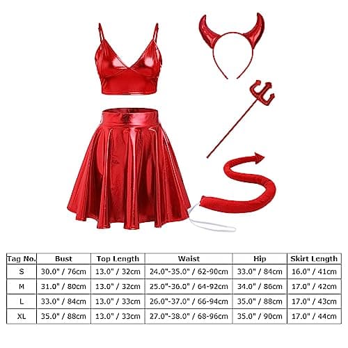 Women Angel Devil Halloween Costume Set