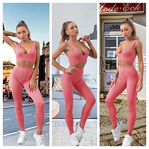 Niyokki Women's Summer Workout Set: Sports Bra & Shorts