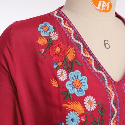 Traditional Mexican Embroidered Dress for Women