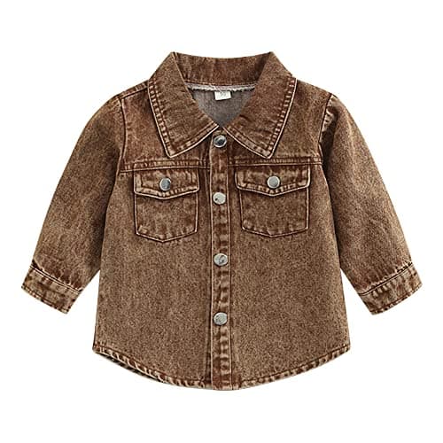 IMEKIS Toddler Denim Hooded Coat for Boys & Girls Fall Outwear