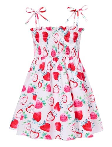 Vieille Princess Floral Summer Sundress for Toddler Girls 1-6 Years