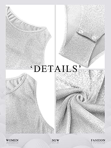 Nlife Women's Sexy Backless Square Neck Bodysuit