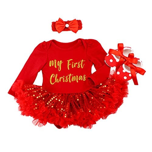 Baby Girls My First Christmas Outfit
