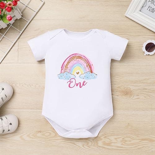 ODASDO Sunnyc Birthday Tutu Outfit for 1Y Old Girls Party Set