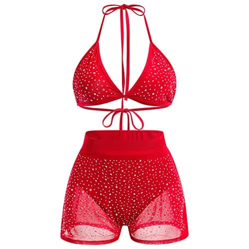ABAFIP Women's Rhinestone Bikini Sets