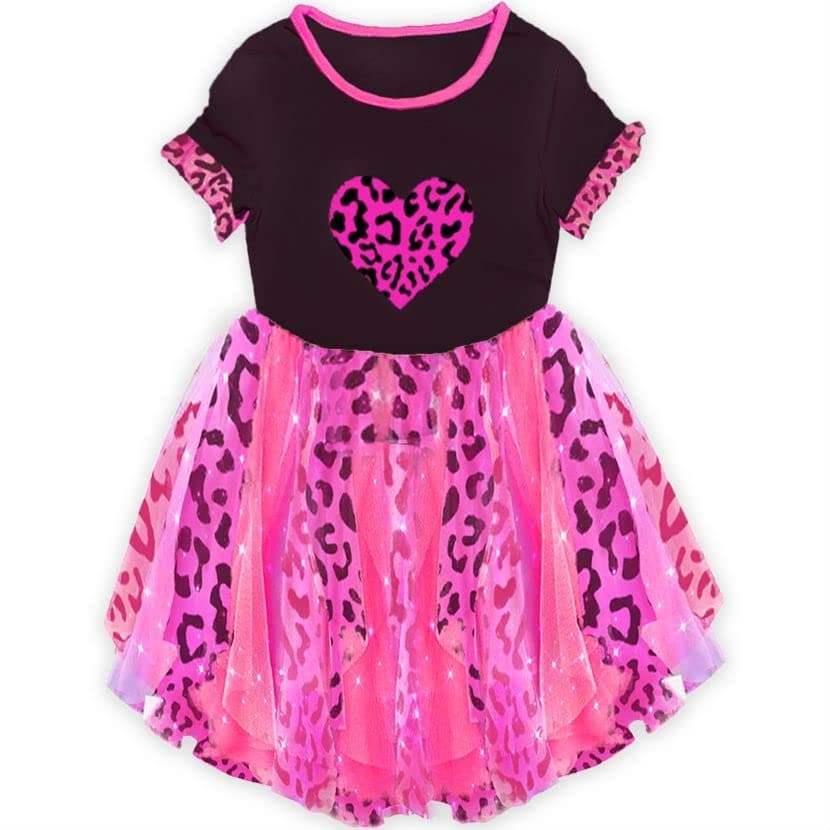 VIKITA Girls' Knee-Length Summer Tutu Dress