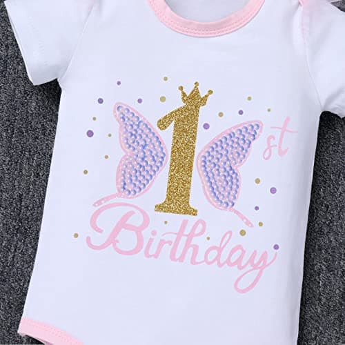 IDOPIP Butterfly 1st Birthday Tutu Outfit & Accessories Costco