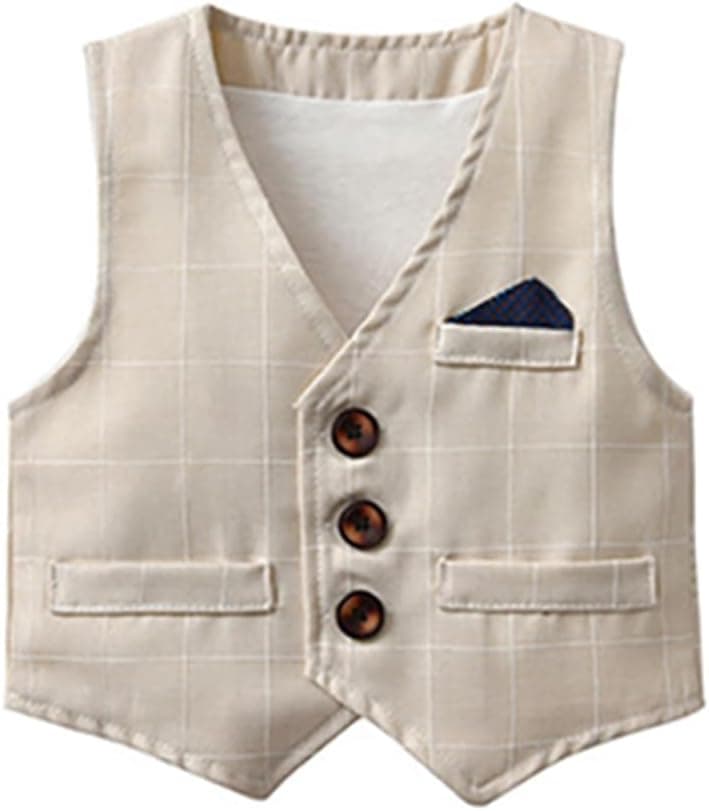 Toddler Baby Boy Christening Outfit Christmas Bowtie Shirt Romper Waistcoat Long Pants Fall Winter Wedding Tuxedo Suit