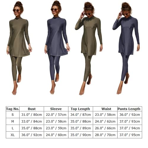 Women Muslim Burkini Swimwear