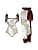 Women's One Piece Swimsuit with Bikini Maxi Wrap Skirt Sarong 2 Piece Retro Floral Print Bikini Set Tummy Control Tankini Set