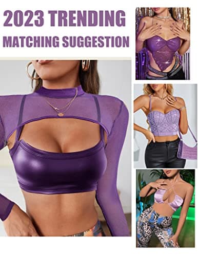 Avidlove Mesh Crop Tops for Women