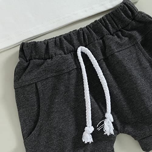 Saliuentm Baby Boy Birthday Outfit Short Sleeve Shirt & Short Pants