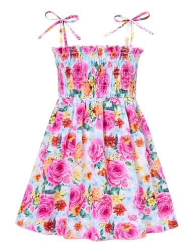Vieille Princess Floral Summer Sundress for Toddler Girls 1-6 Years