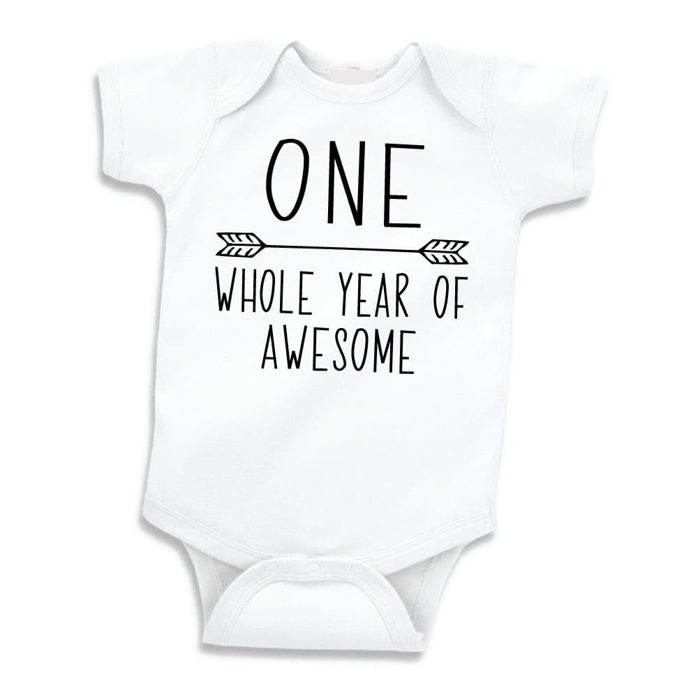 Bump and Beyond Designs Boy's First Birthday Bodysuit
