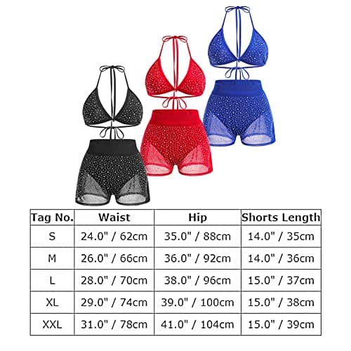 ABAFIP Women's Rhinestone Bikini Sets