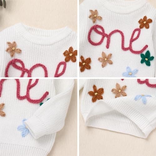 IMEKIS Baby 1st Birthday Outfit Sweater Top for One Year Old