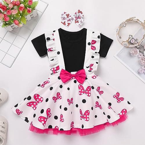 IMEKIS Toddler Mouse Birthday Outfit