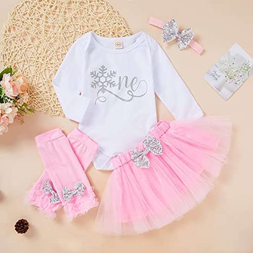 GRNSHTS Toddler Girl Birthday Cake Smash Outfit
