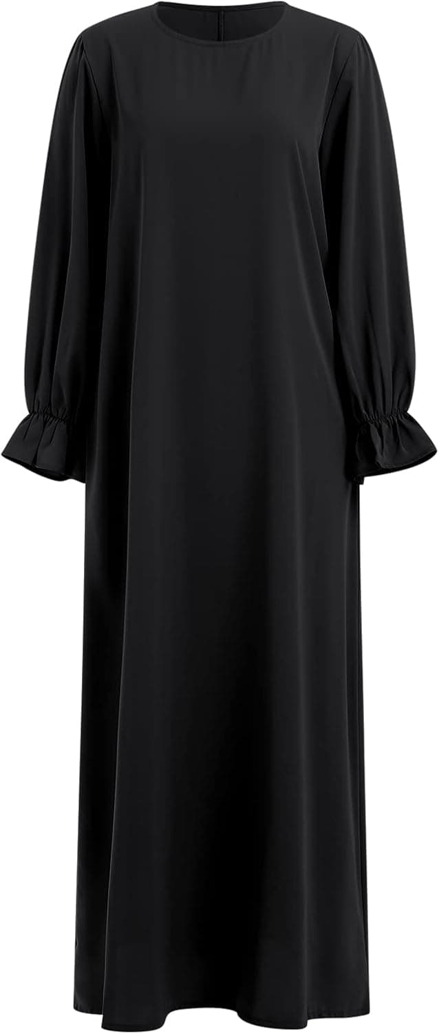 Women Muslim Abaya Modest Prayer Dress with Hijab Middle East Arabian Robe Islamic Dubai Outfit