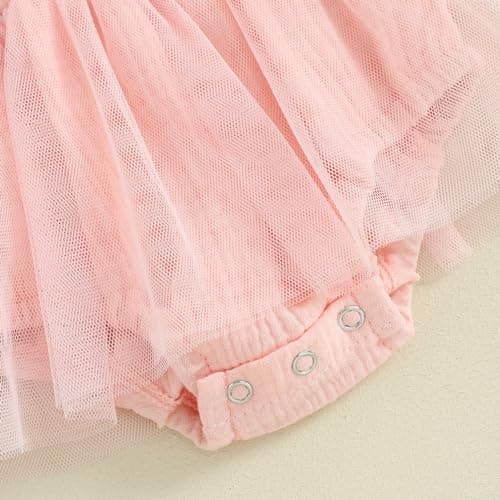 Baby Girl 1st Birthday Butterfly Embroidery Romper