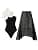 Women 2 Piece Swimsuit Monokini with Cover Ups Ruffles Tropical Bikini Set Summer Holiday Bathing Suits