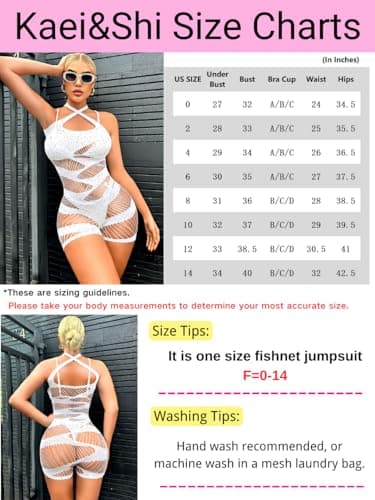 Kaei&Shi Striped Fishnet Sparkly Romper for Rave