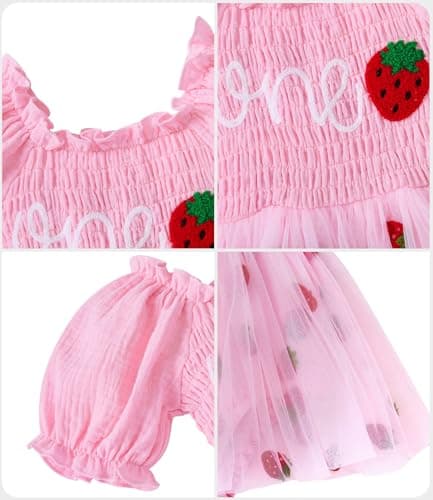 Grehava Baby Girl 1st Birthday Tulle Romper 0-18 Months