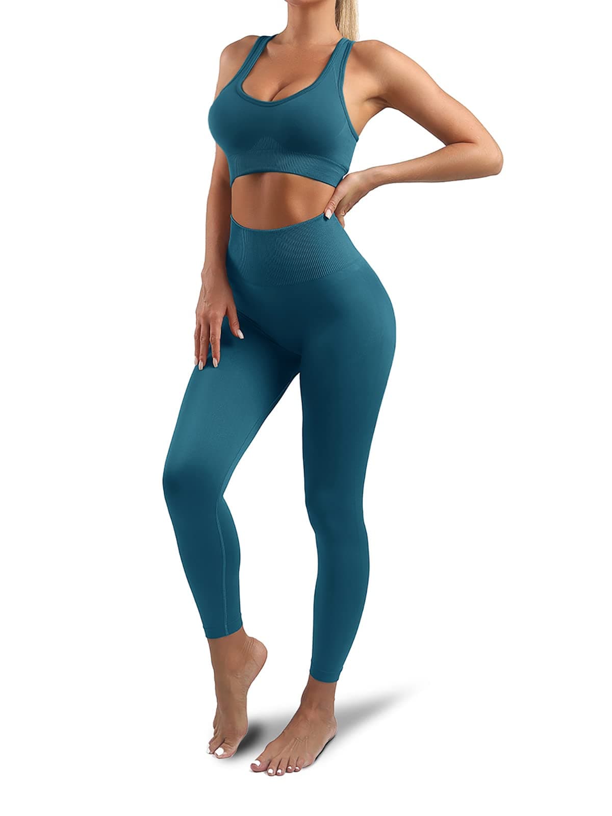 Lingdu Women's Yoga Outfits 2 piece Set