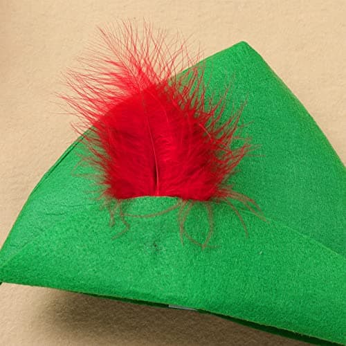Baby Boys Green Halloween Costume with Feather Hat & Diaper Cover Set